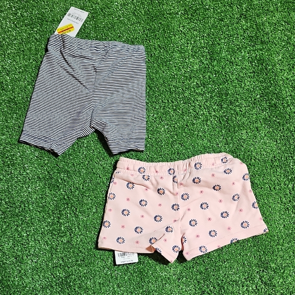 Carter's Pink Floral Baby Shorts - Picture 2 of 4